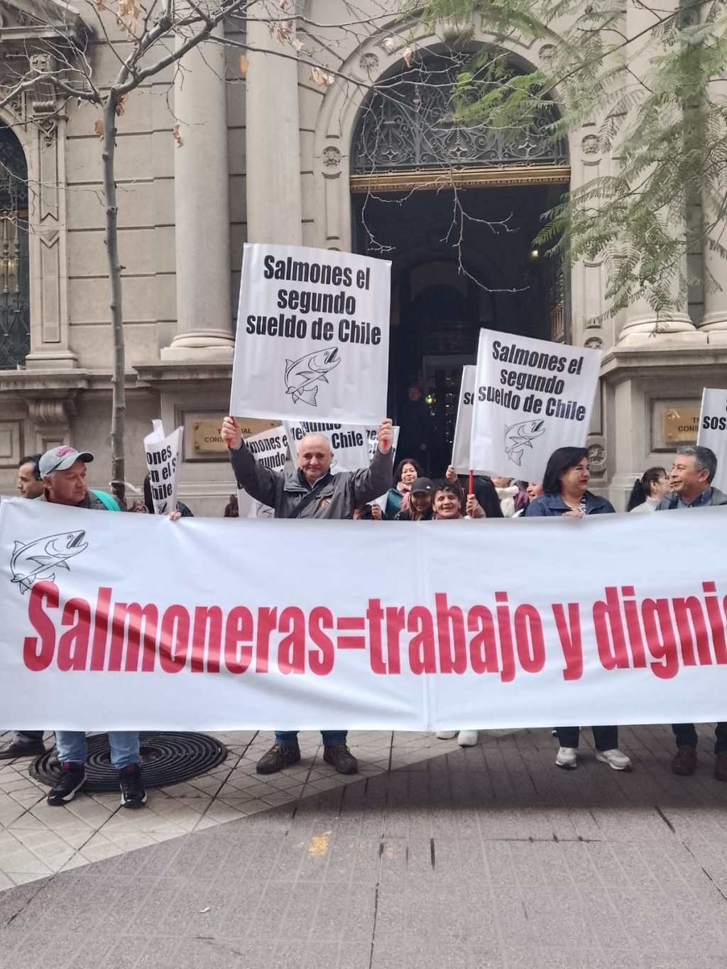 Trabajadores y proveedores del salmón rechazan fallo del TC y piden investigar a las&nbsp;ONG
